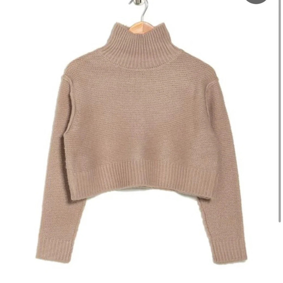 Elodie Sweaters - Elodie  Cropped Knit Sweater in grey